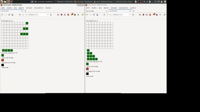 Battleship with Django and WebSockets смотреть онлайн