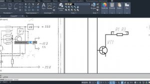 Схема Э3 в Автокаде