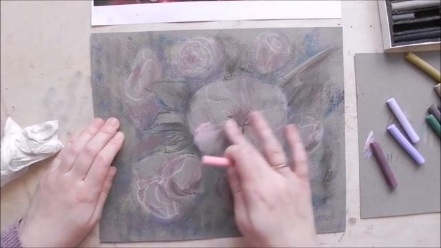 Мастер класс "цветы пастелью" ускоренная версия. смотреть онлайн