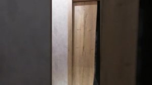 Установка дверей в алюминиевой кромке с врезкой скрытых петель.