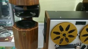 Катушечный магнитофон Akai GX-220 + Steampunk усилитель ручной работы + кастомная акустика
