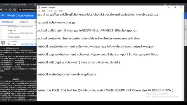 Scale Out and Update a Containerized Application on a Kubernetes Cluster *** Qwiklabs GSP305 ***