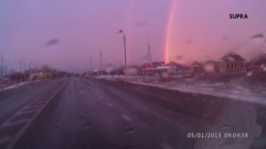 Аномальное погодное явление. Радуга на Рождество в Краснодарском крае