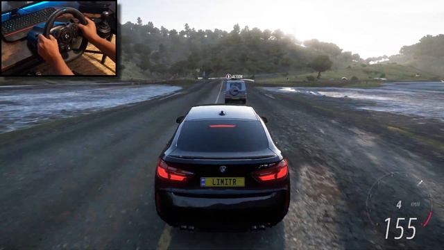 Forza Horizon 5 BMW X6M and Mercedes-Benz G65 AMG Steering Wheel  Shifter Gameplay 4K
