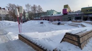 Уфа. Арт-квадрат, ул. Чернышевского - Ленина. Февраль 2023