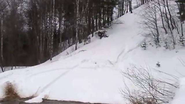 Polaris 800 RMK 155 по реке