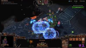 Starcraft 2 Co-Op Mission: Void Thrashing [Mass Swarm Queens]