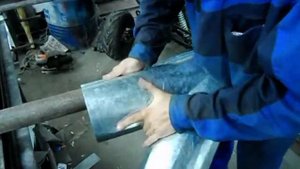 Процесс сборки тройника круглого сечения