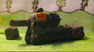 Бой Российской Империи. Менделеев vs ШтурмМаус-6 2.0. Мультики про танки из пластилина.