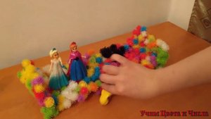 Пять маленьких обезьянок принцесс прыгали на кроватке -Детская песня, канал Учим Цвета и Числа