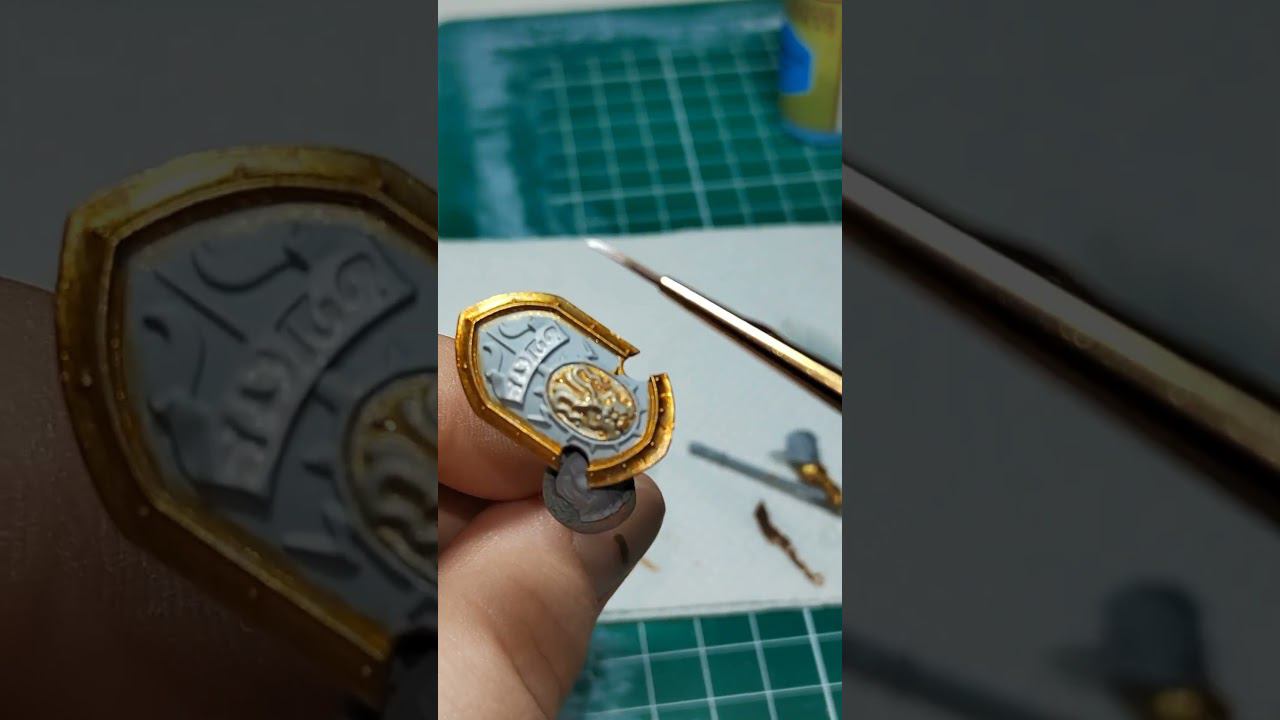 tutorial for beginners paint sheild #tutorial #howtopaint #miniature