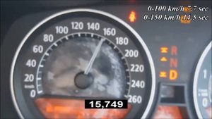 2002 BMW 745Li E66 4.4 V8 333 Hp 0-220 km/h acceleration/разгон