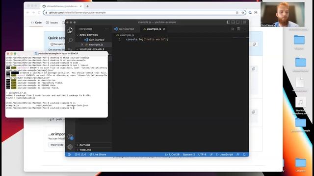 Your first GitHub repo and ignoring Node Modules смотреть онлайн