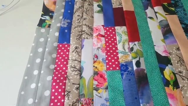 Сшила полоски между собой, и получилась вот такая красота! смотреть онлайн