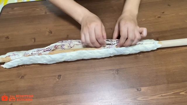 Катлама-самая вкусная узбекская слоеная лепешка с луком на сковороде. Маззали,тойимли пиёзли Катлам