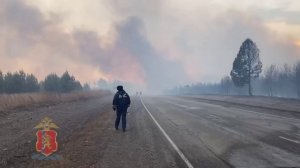 Видео с пожара в Минусинском районе