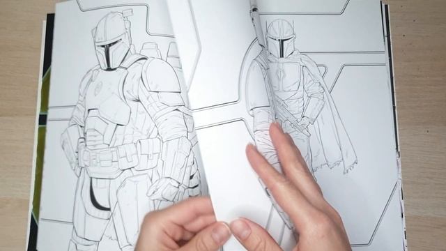 Обзор раскраски Мандалорец. Официальная раскраска-антистресс смотреть онлайн