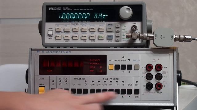 Вольтметр В7-46/1 универсальный, обзор работы, запуск после ремонта, опыт использования, мое мнение смотреть онлайн