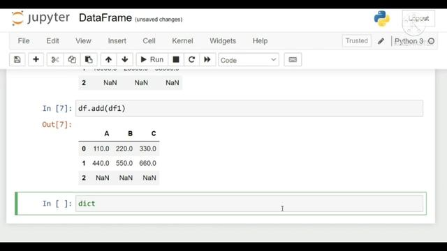 ➌➑-PYTHON TUTORIALS | BINARY operations on DataFrame