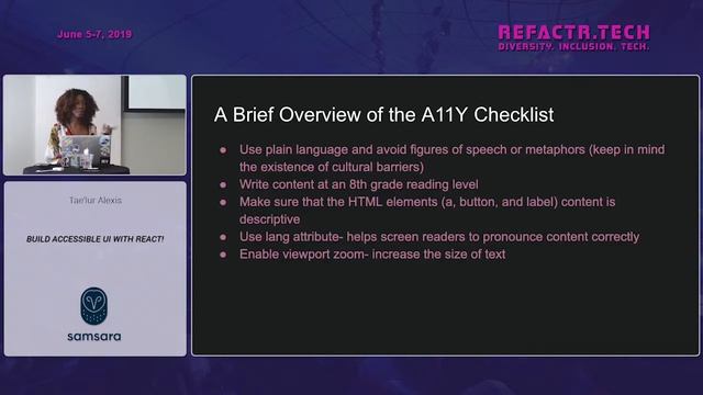 Build Accessible UI with React! - Tae'lur Alexis смотреть онлайн