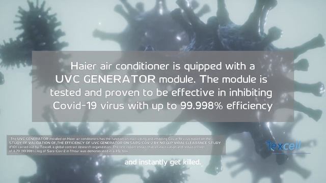Haier HVAC UVC Sterilisation смотреть онлайн