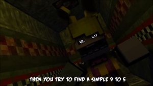 Fnaf 3 Rap Minecraft Animation- "Another Five Nights"
