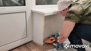 Подоконник вровень со стеной
