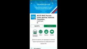 Проверка долгов. ФССП ФНС России. Тестируем приложение.