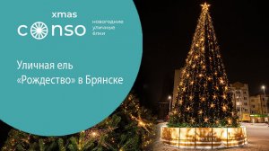 Уличная ель «Рождество» в Брянске #consogroup #consoxmas