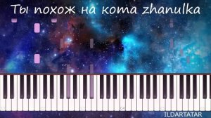 ТЫ ПОХОЖ НА КОТА на пианино - zhanulka - НОТЫ БЕСПЛАТНО - Разбор