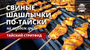Свиные шашлычки по-тайски на гриле (рецепт на газовом гриле)