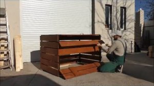 Компостер садовый 1000-1500 литров дерево