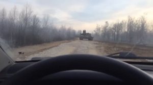 Столкновение с танком в лобовую Ато Украина ШОК!!)))))