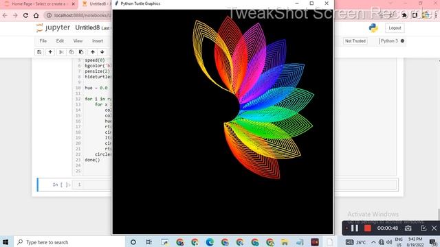 awesome design 3 Drawing in Python || Python turtle library || Python for beginners