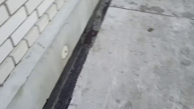 Утепленная отмостка после первой зимы