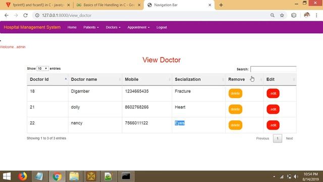 Python Django  Project  | Hospital Management System | By Pankaj Panjwani