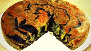 Постный пирог ЗЕБРА :: Простой быстрый и вкусный пирог