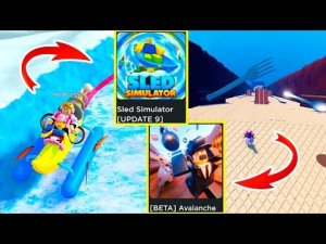 БАНАН или ВИЛКА? Sled Simulator и Avalanche Roblox