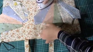 Новогодний Пэчворк Дрезденская тарелка Лоскутное шитье Мастер класс Подарок Новый год