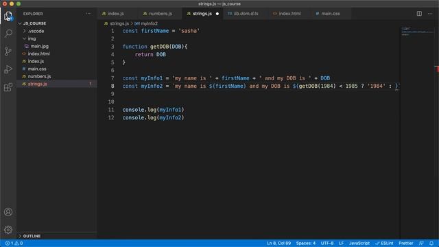 9. JavaScript - 2021. Cтроки часть 1