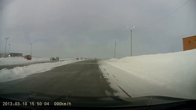 В сугробе