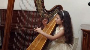 Дина Ласкина (8 лет). Арфа. Н. Бокса. Концертный этюд №11 ми-бемоль мажор