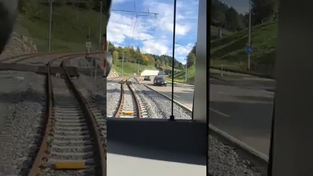 Fahrt zwischen St. Gallen und Teufen im Zeitraffer