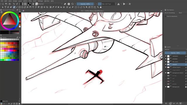 [014] Speedpaint Cowboy Bebop Swordfish смотреть онлайн