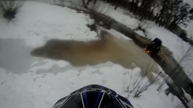 Bombardier can-am 800 утонул, смотреть всем, жесть!!! смотреть онлайн