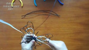 How to make a 3D butterfly with wire in 10 minutes