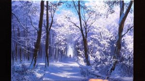 ? Acrylic Landscape Painting - Forest Winter / Easy Art / Drawing Lessons / Satisfying Relaxing.