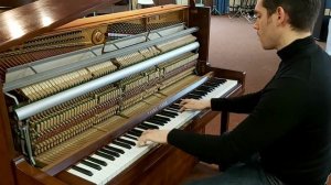 Minor boogie woogie piano improvisation Ben Toury self taught piano player