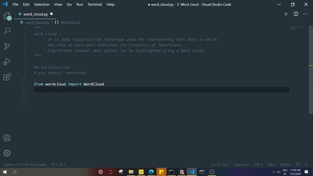 | Word cloud using Python | Text visualization using Word Cloud | смотреть онлайн