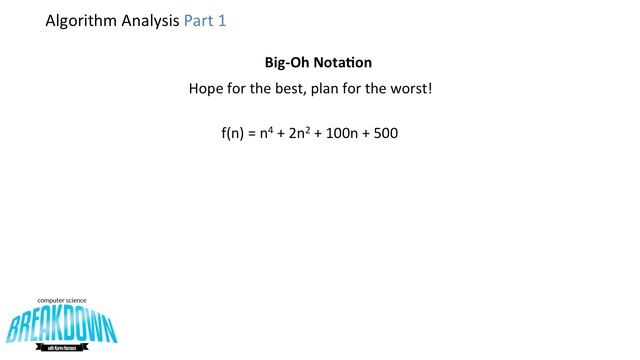 Big O Algorithm Analysis Part 1 - Big Oh смотреть онлайн
